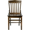 image:imageFlash Furniture Hercules School House Back Metal Restaurant Chair  Antique White Wood Seat  Black FrameAntique Copper