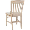 image:imageFlash Furniture Hercules School House Back Metal Restaurant Chair  Antique White Wood Seat  Black FrameAntique White