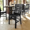 image:imageFlash Furniture Hercules School House Back Metal Restaurant Chair  Antique White Wood Seat  Black FrameBlack