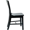 image:imageFlash Furniture Hercules School House Back Metal Restaurant Chair  Antique White Wood Seat  Black FrameBlack