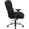 image:imageFlash Furniture Hercules Series 247 Intensive Use LeatherSoft Swivel Office Chair Ergonomic HighBack Executive Chair with Padded SeatArms BlackBlack Fabric