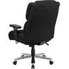 image:imageFlash Furniture Hercules Series 247 Intensive Use LeatherSoft Swivel Office Chair Ergonomic HighBack Executive Chair with Padded SeatArms BlackBlack Fabric
