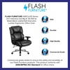 image:imageFlash Furniture Hercules Series 247 Intensive Use LeatherSoft Swivel Office Chair Ergonomic HighBack Executive Chair with Padded SeatArms BlackBlack Leathersoft