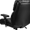 image:imageFlash Furniture Hercules Series 247 Intensive Use LeatherSoft Swivel Office Chair Ergonomic HighBack Executive Chair with Padded SeatArms BlackBlack Leathersoft