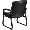 image:imageFlash Furniture Hercules Series Big amp Tall LeatherSoft Executive Side Reception Chair Padded Lobby Chair with 500lb Static Weight Capacity BlackChair