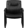 image:imageFlash Furniture Hercules Series Big amp Tall LeatherSoft Executive Side Reception Chair Padded Lobby Chair with 500lb Static Weight Capacity BlackChair