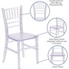 image:imageFlash Furniture Hercules Series Childrens Resin Event Chairs CommercialResidential All Occasion Chairs for Kids 330 lb Static Weight Capacity Set of 10 WhiteClear