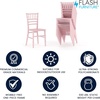 image:imageFlash Furniture Hercules Series Childrens Resin Event Chairs CommercialResidential All Occasion Chairs for Kids 330 lb Static Weight Capacity Set of 10 WhitePink