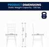 image:imageFlash Furniture Hercules Series Childrens Resin Event Chairs CommercialResidential All Occasion Chairs for Kids 330 lb Static Weight Capacity Set of 10 WhiteWhite