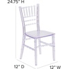 image:imageFlash Furniture Hercules Series Childrens Resin Event Chairs CommercialResidential All Occasion Chairs for Kids 330 lb Static Weight Capacity Set of 10 WhiteClear