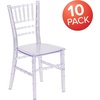 image:imageFlash Furniture Hercules Series Childrens Resin Event Chairs CommercialResidential All Occasion Chairs for Kids 330 lb Static Weight Capacity Set of 10 WhiteClear