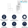 image:imageFlash Furniture Hercules Series Childrens Resin Event Chairs CommercialResidential All Occasion Chairs for Kids 330 lb Static Weight Capacity Set of 10 WhiteWhite