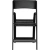 image:imageFlash Furniture Hercules Series Folding Chair  White Resin  Set of 4 800LB Weight Capacity Comfortable Event Chair  Light Weight Folding ChairBlack