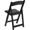 image:imageFlash Furniture Hercules Series Folding Chair  White Resin  Set of 4 800LB Weight Capacity Comfortable Event Chair  Light Weight Folding ChairBlack