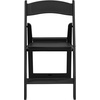 image:imageFlash Furniture Hercules Series Folding Chair  White Resin  Set of 4 800LB Weight Capacity Comfortable Event Chair  Light Weight Folding ChairBlack