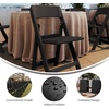 image:imageFlash Furniture Hercules Series Folding Chair  White Resin  Set of 4 800LB Weight Capacity Comfortable Event Chair  Light Weight Folding ChairBlack