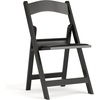 image:imageFlash Furniture Hercules Series Folding Chair  White Resin  Set of 4 800LB Weight Capacity Comfortable Event Chair  Light Weight Folding ChairBlack
