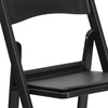 image:imageFlash Furniture Hercules Series Folding Chair  White Resin  Set of 4 800LB Weight Capacity Comfortable Event Chair  Light Weight Folding ChairBlack