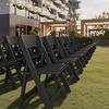 image:imageFlash Furniture Hercules Series Folding Chair  White Resin  Set of 4 800LB Weight Capacity Comfortable Event Chair  Light Weight Folding ChairBlack