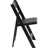 image:imageFlash Furniture Hercules Series Folding Chair  White Resin  Set of 4 800LB Weight Capacity Comfortable Event Chair  Light Weight Folding ChairBlack