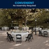image:imageFlash Furniture Hercules Series Folding Chair  White Resin  Set of 4 800LB Weight Capacity Comfortable Event Chair  Light Weight Folding ChairBlack