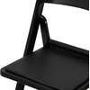 image:imageFlash Furniture Hercules Series Folding Chair  White Resin  Set of 4 800LB Weight Capacity Comfortable Event Chair  Light Weight Folding ChairBlack