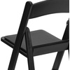 image:imageFlash Furniture Hercules Series Folding Chair  White Resin  Set of 4 800LB Weight Capacity Comfortable Event Chair  Light Weight Folding ChairBlack