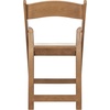 image:imageFlash Furniture Hercules Series Folding Chair  White Resin  Set of 4 800LB Weight Capacity Comfortable Event Chair  Light Weight Folding ChairChestnut
