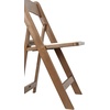 image:imageFlash Furniture Hercules Series Folding Chair  White Resin  Set of 4 800LB Weight Capacity Comfortable Event Chair  Light Weight Folding ChairChestnut