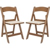 image:imageFlash Furniture Hercules Series Folding Chair  White Resin  Set of 4 800LB Weight Capacity Comfortable Event Chair  Light Weight Folding ChairChestnut