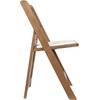 image:imageFlash Furniture Hercules Series Folding Chair  White Resin  Set of 4 800LB Weight Capacity Comfortable Event Chair  Light Weight Folding ChairChestnut