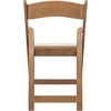 image:imageFlash Furniture Hercules Series Folding Chair  White Resin  Set of 4 800LB Weight Capacity Comfortable Event Chair  Light Weight Folding ChairChestnut