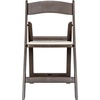 image:imageFlash Furniture Hercules Series Folding Chair  White Resin  Set of 4 800LB Weight Capacity Comfortable Event Chair  Light Weight Folding ChairDark Brown