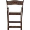 image:imageFlash Furniture Hercules Series Folding Chair  White Resin  Set of 4 800LB Weight Capacity Comfortable Event Chair  Light Weight Folding ChairDark Brown