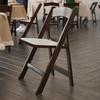 image:imageFlash Furniture Hercules Series Folding Chair  White Resin  Set of 4 800LB Weight Capacity Comfortable Event Chair  Light Weight Folding ChairDark Brown