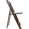 image:imageFlash Furniture Hercules Series Folding Chair  White Resin  Set of 4 800LB Weight Capacity Comfortable Event Chair  Light Weight Folding ChairDark Brown