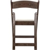 image:imageFlash Furniture Hercules Series Folding Chair  White Resin  Set of 4 800LB Weight Capacity Comfortable Event Chair  Light Weight Folding ChairDark Brown