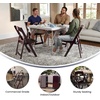 image:imageFlash Furniture Hercules Series Folding Chair  White Resin  Set of 4 800LB Weight Capacity Comfortable Event Chair  Light Weight Folding ChairRed Mahogany