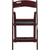 image:imageFlash Furniture Hercules Series Folding Chair  White Resin  Set of 4 800LB Weight Capacity Comfortable Event Chair  Light Weight Folding ChairRed Mahogany