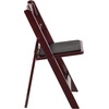 image:imageFlash Furniture Hercules Series Folding Chair  White Resin  Set of 4 800LB Weight Capacity Comfortable Event Chair  Light Weight Folding ChairRed Mahogany