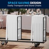 image:imageFlash Furniture Hercules Series Folding Chair  White Resin  Set of 4 800LB Weight Capacity Comfortable Event Chair  Light Weight Folding ChairWhite