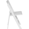 image:imageFlash Furniture Hercules Series Folding Chair  White Resin  Set of 4 800LB Weight Capacity Comfortable Event Chair  Light Weight Folding ChairWhite