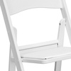 image:imageFlash Furniture Hercules Series Folding Chair  White Resin  Set of 4 800LB Weight Capacity Comfortable Event Chair  Light Weight Folding ChairWhite