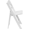 image:imageFlash Furniture Hercules Series Folding Chair  White Resin  Set of 4 800LB Weight Capacity Comfortable Event Chair  Light Weight Folding ChairWhite