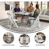 image:imageFlash Furniture Hercules Series Folding Chair  White Resin  Set of 4 800LB Weight Capacity Comfortable Event Chair  Light Weight Folding ChairWhite