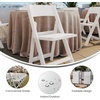 image:imageFlash Furniture Hercules Series Folding Chair  White Resin  Set of 4 800LB Weight Capacity Comfortable Event Chair  Light Weight Folding ChairWhite