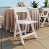 image:imageFlash Furniture Hercules Series Folding Chair  White Resin  Set of 4 800LB Weight Capacity Comfortable Event Chair  Light Weight Folding ChairWhite
