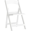 image:imageFlash Furniture Hercules Series Folding Chair  White Resin  Set of 4 800LB Weight Capacity Comfortable Event Chair  Light Weight Folding ChairWhite
