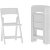 image:imageFlash Furniture Hercules Series Folding Chair  White Resin  Set of 4 800LB Weight Capacity Comfortable Event Chair  Light Weight Folding ChairWhite