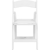 image:imageFlash Furniture Hercules Series Folding Chair  White Resin  Set of 4 800LB Weight Capacity Comfortable Event Chair  Light Weight Folding ChairWhite